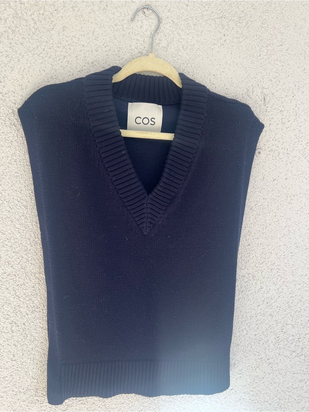 NWOT Cos blue open side sweater vest dickie overlay onesize - Picture 4 of 6
